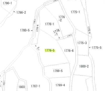 八幡東区豊町土地 間取図・土地図