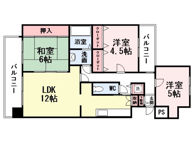 サンパーク嵐山 使いやすい間取り