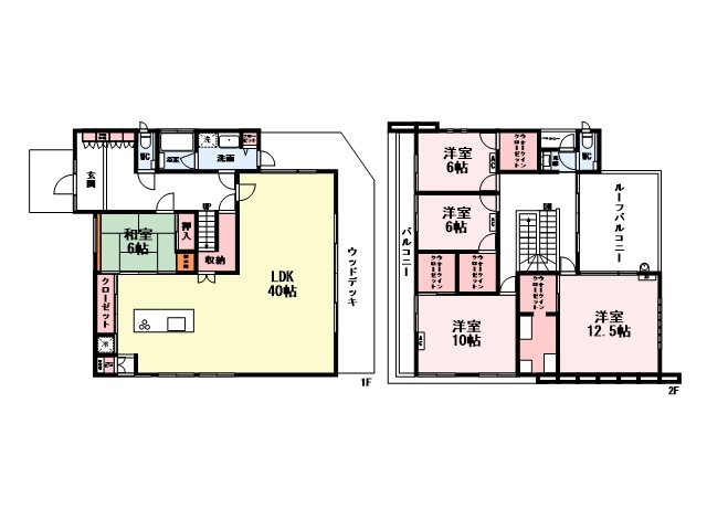 椎ノ木町戸建 間取図・土地図