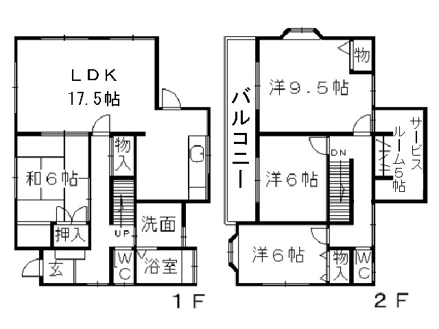 守恒一丁目戸建て 使いやすい４LDｋの間取り