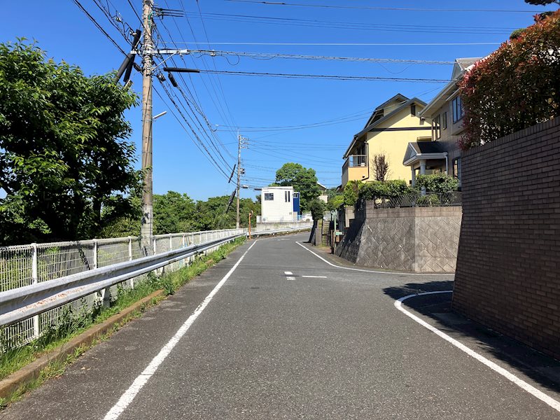 清田四丁目戸建 前面道路（北側）