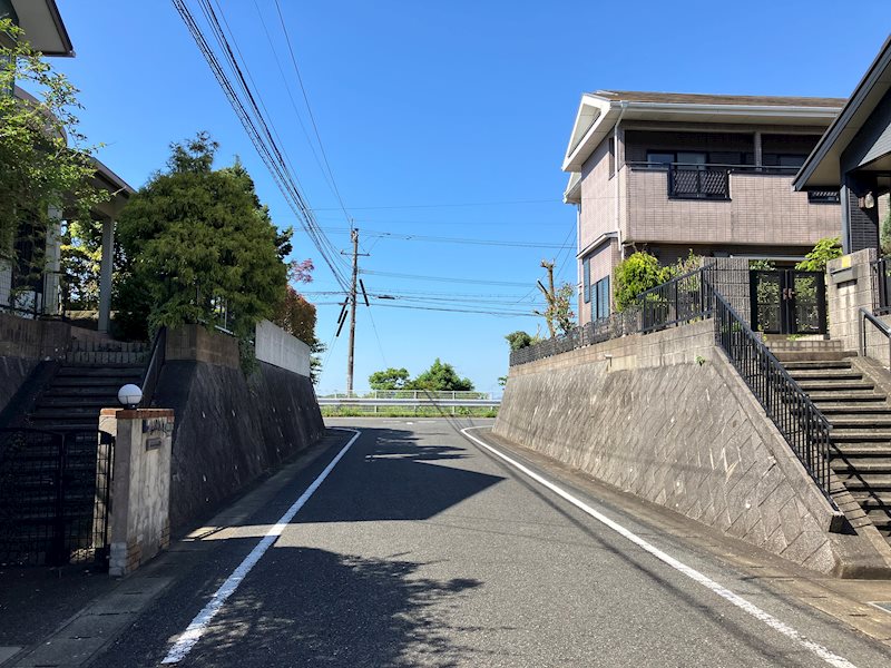清田四丁目戸建 前面道路（西側）